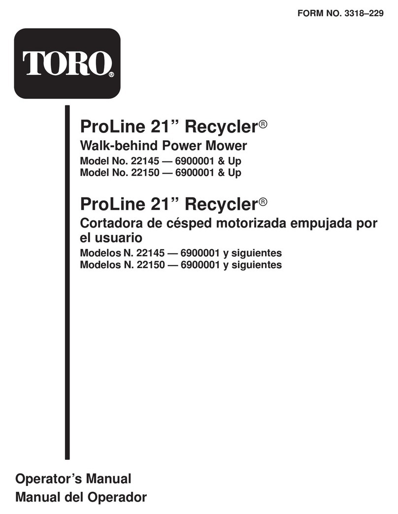 Toro ProLine 21 Recycler Series Operator's manual