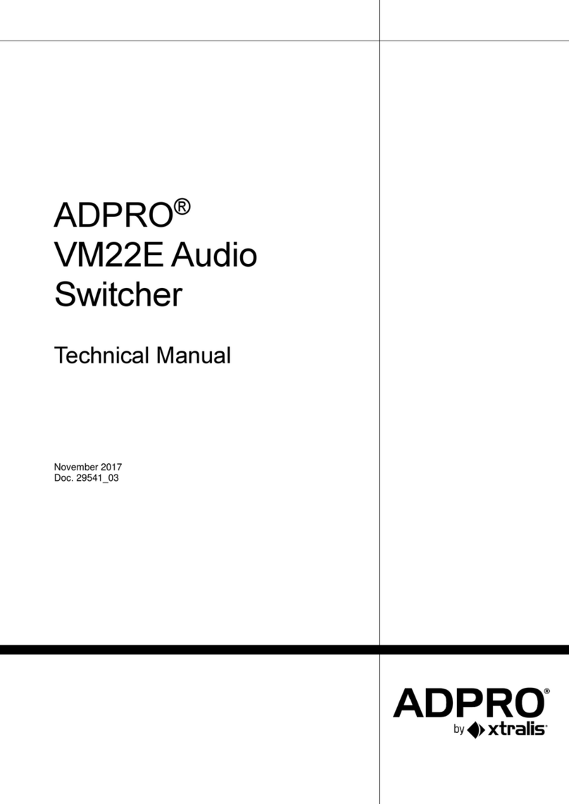 Xtralis ADPRO VM22E User manual