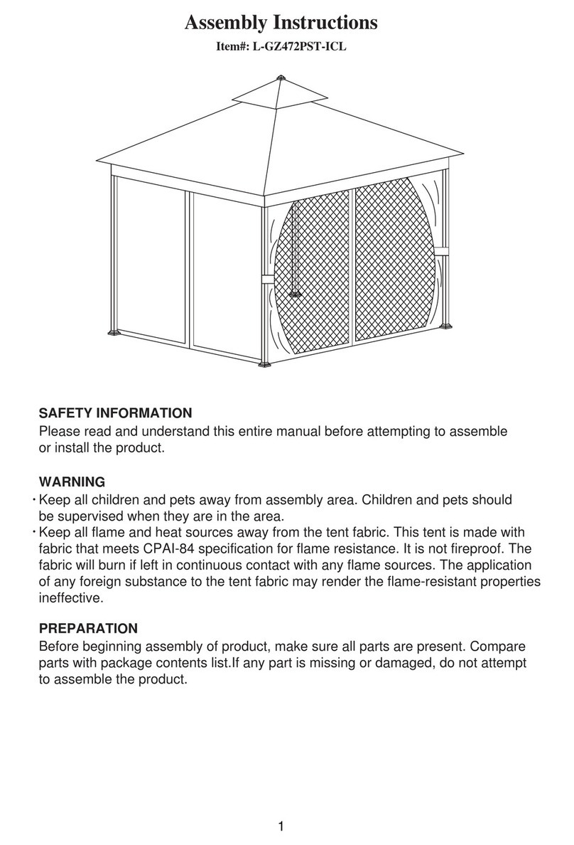 Sunjoy L-GZ472PST-ICL User manual