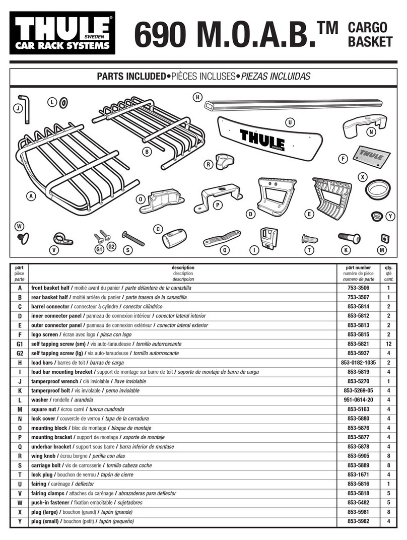 Thule 690 M.O.A.B. User manual