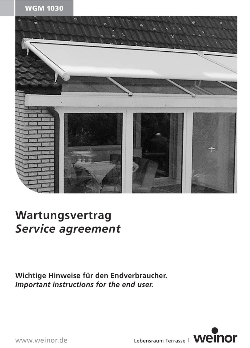 weinor WGM 1030 Service Agreement