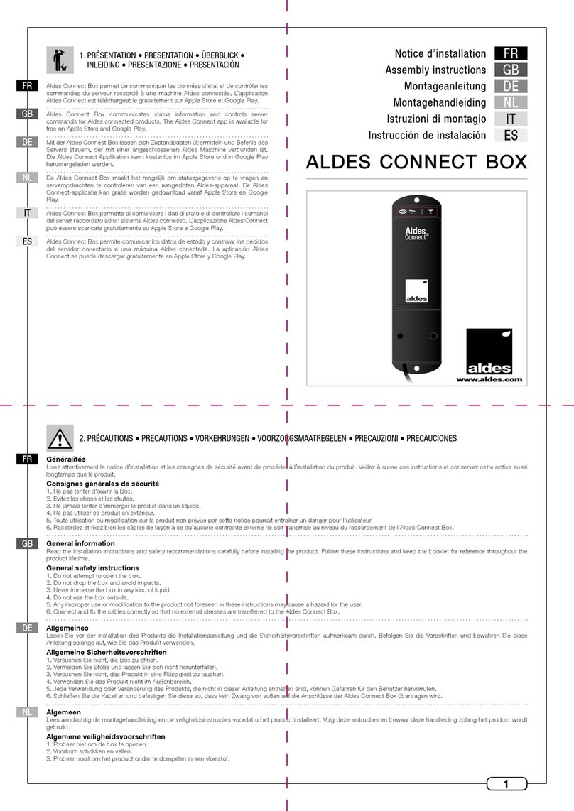 aldes CONNECT BOX Assembly instructions