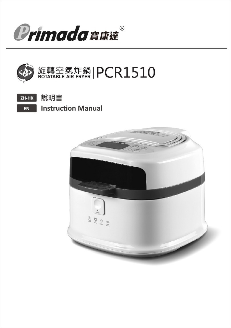 Primada PCR1510 instruction manual