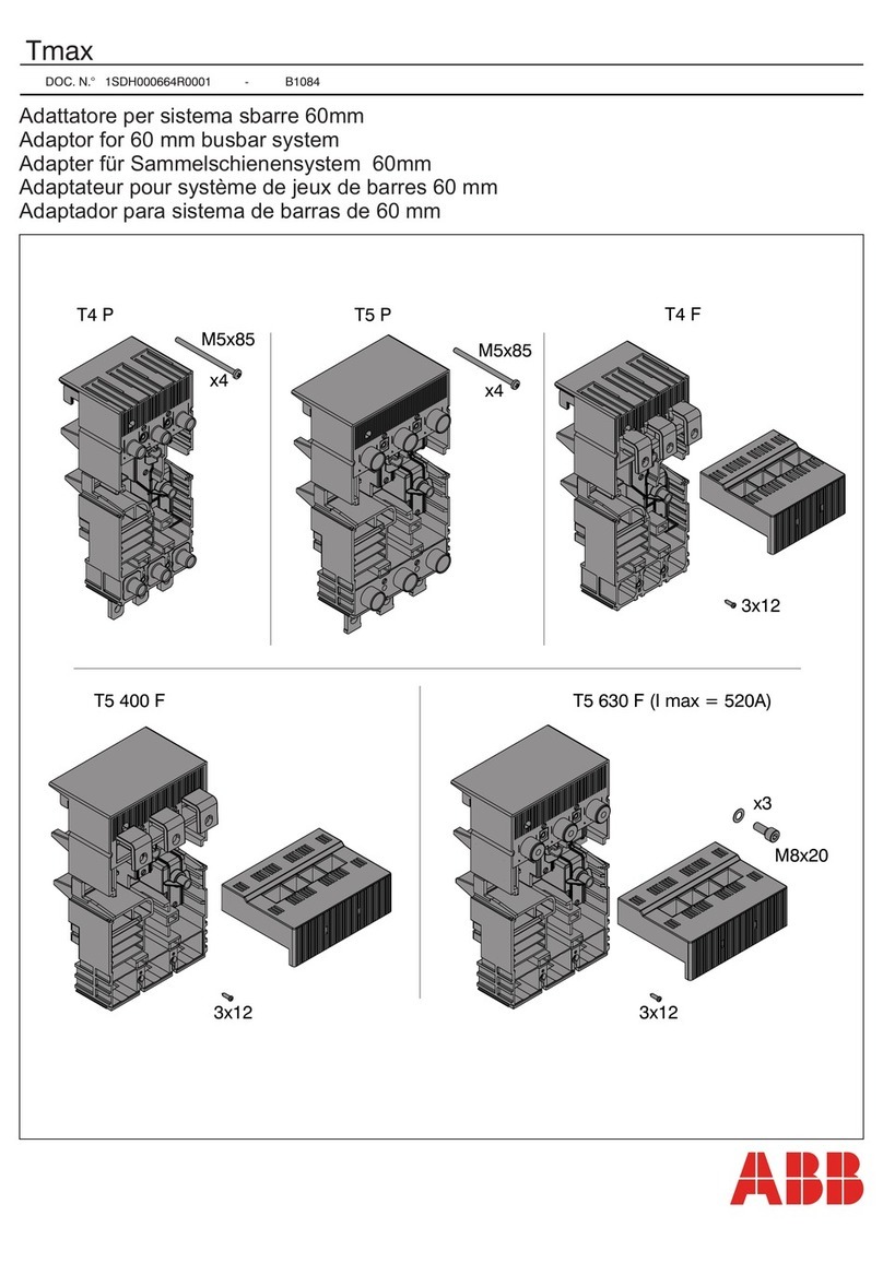 ABB Tmax Series User manual