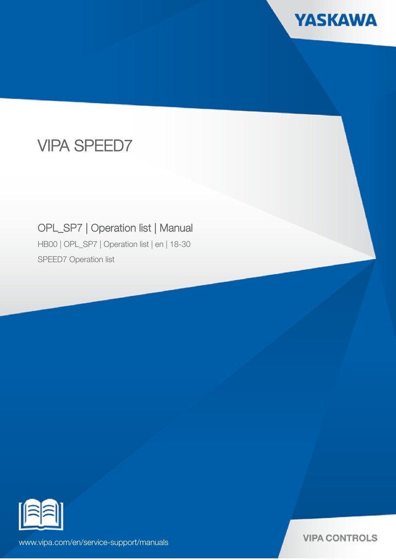 YASKAWA VIPA SPEED7 Operation manual