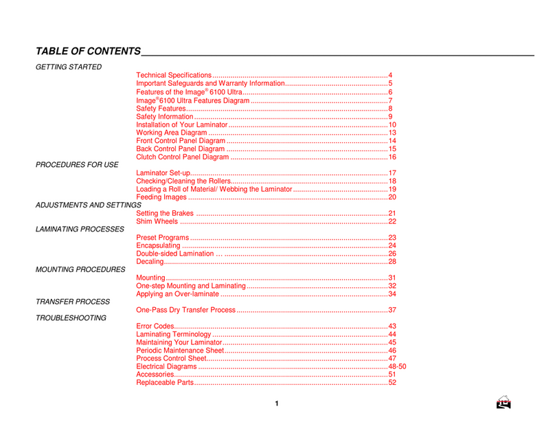 Hunt Graphics Image 6100 User manual