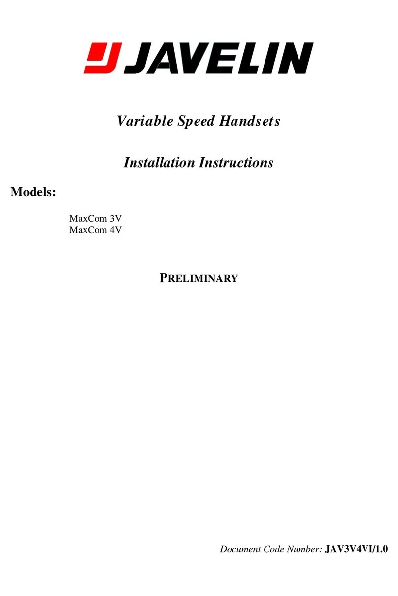 Javelin MaxCom 3V installation instructions