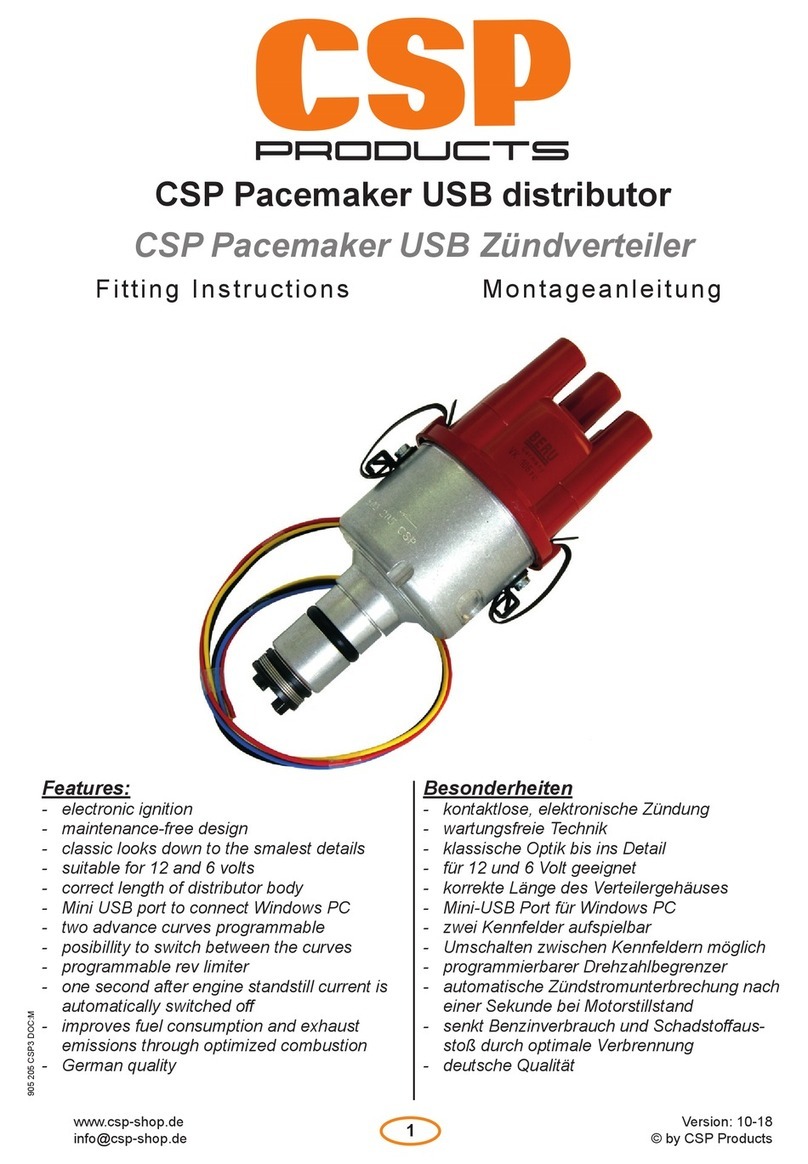 CSP Products Pacemaker 30200 Fitting instructions CSP Products Pacemaker 30200 Fitting instructions
