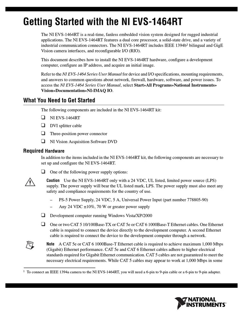 National Instruments NI EVS-1464RT Getting started