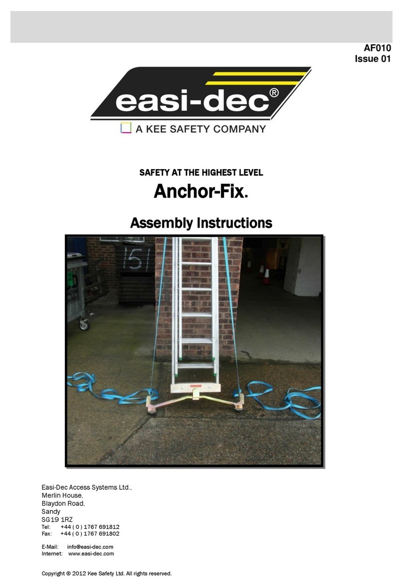 Kee safety Easi-Dec Anchor-Fix Assembly instructions Kee safety Easi-Dec Anchor-Fix Assembly instructions