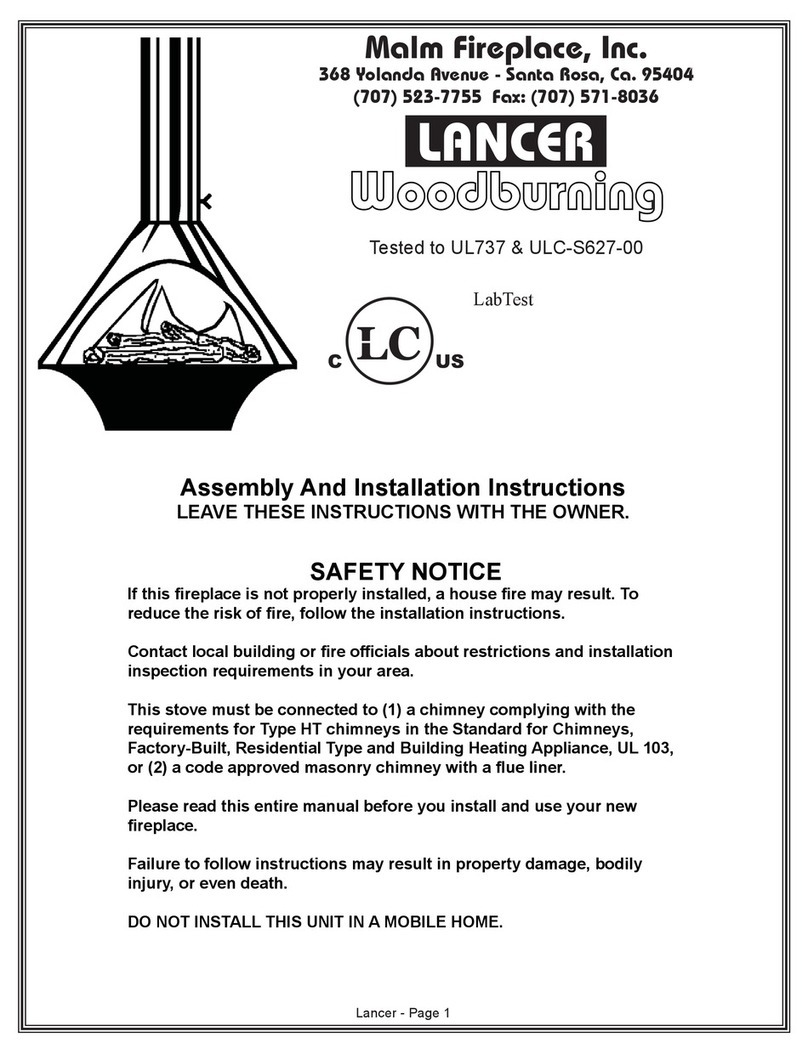 Malm Fireplace Lancer Assembly and installation instructions