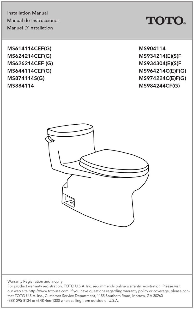 Toto MS614114CEF installation manual