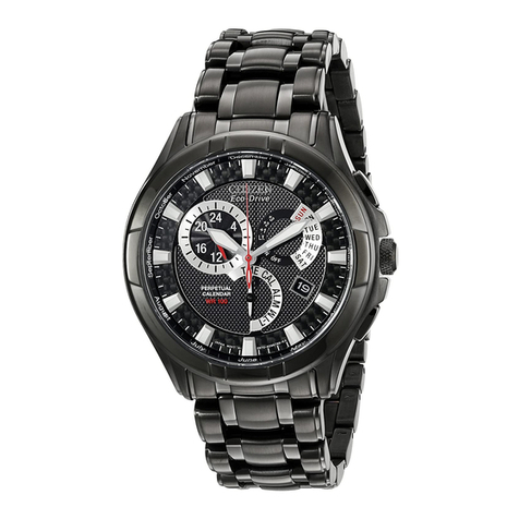 Citizen Quartz E870 Abbreviated Instruction