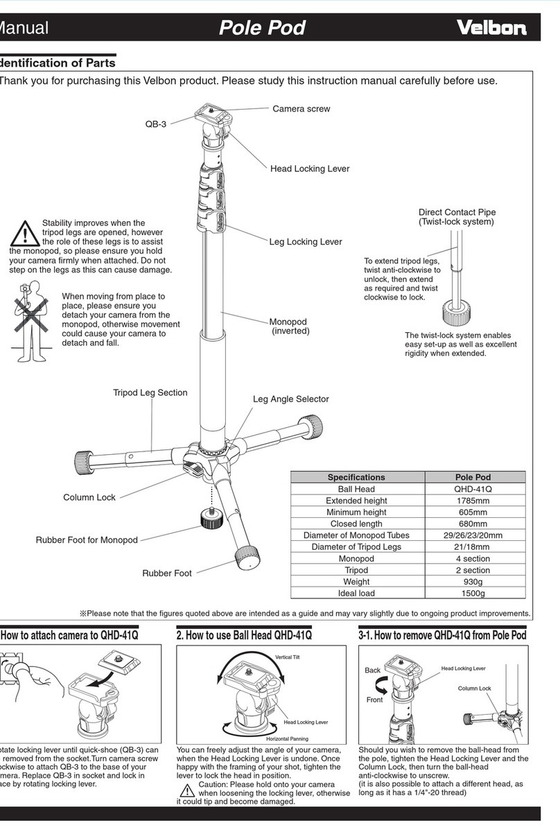 Velbon Pole Pod User manual