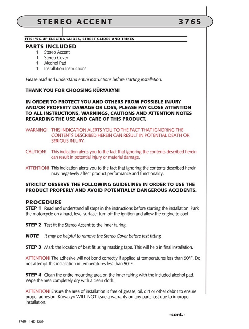 Kuryakyn 3765 manual
