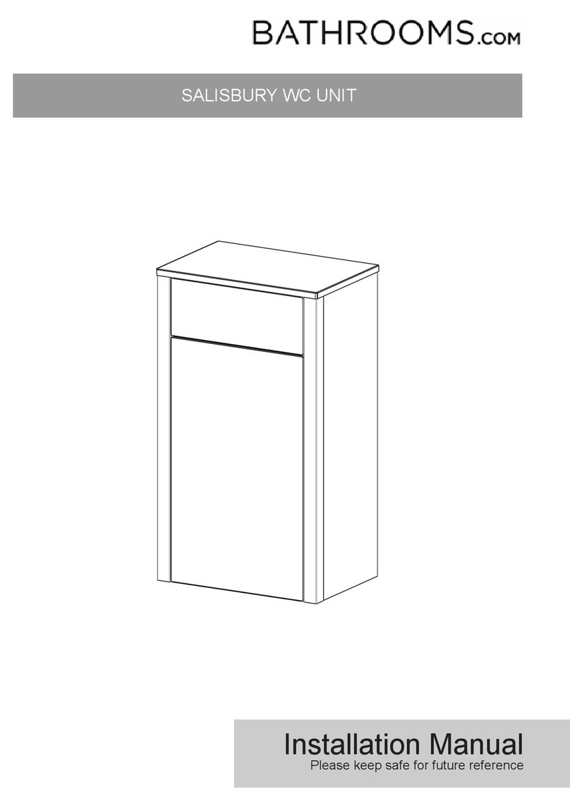 BATHROOMS.COM SALISBURY WC UNIT installation manual