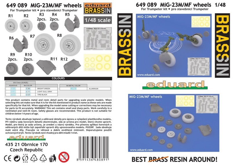 Eduard Brassin MiG-23M/MF wheels User manual