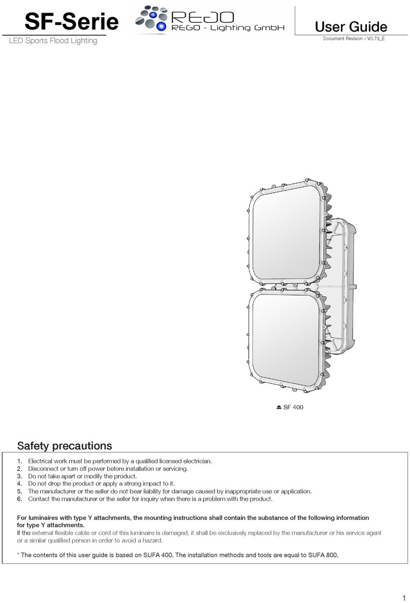 Rego SF Series User manual