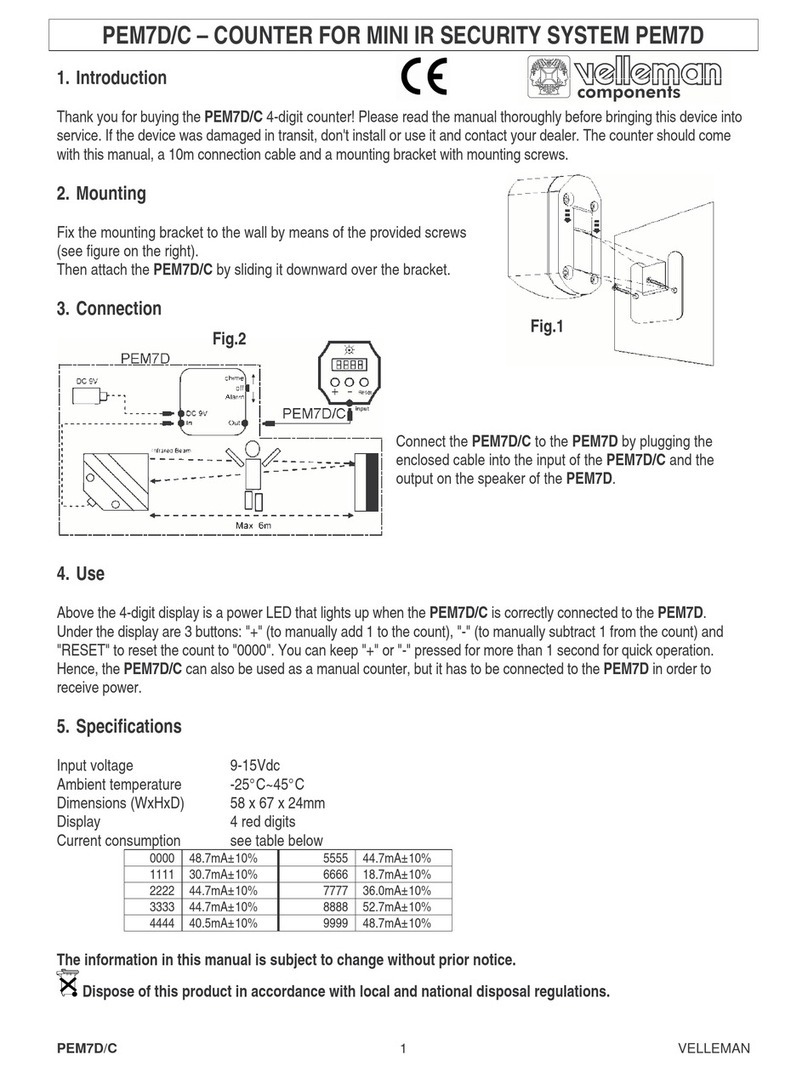 Velleman PEM7D/C quick start guide Velleman PEM7D/C quick start guide