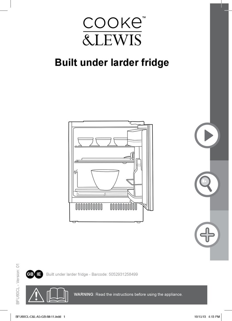 Cooke & Lewis BFU60CL User manual