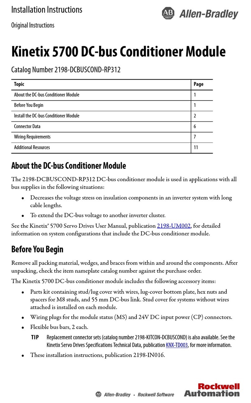 Rockwell Automation Allen-Bradley Kinetix 5700 Series installation instructions