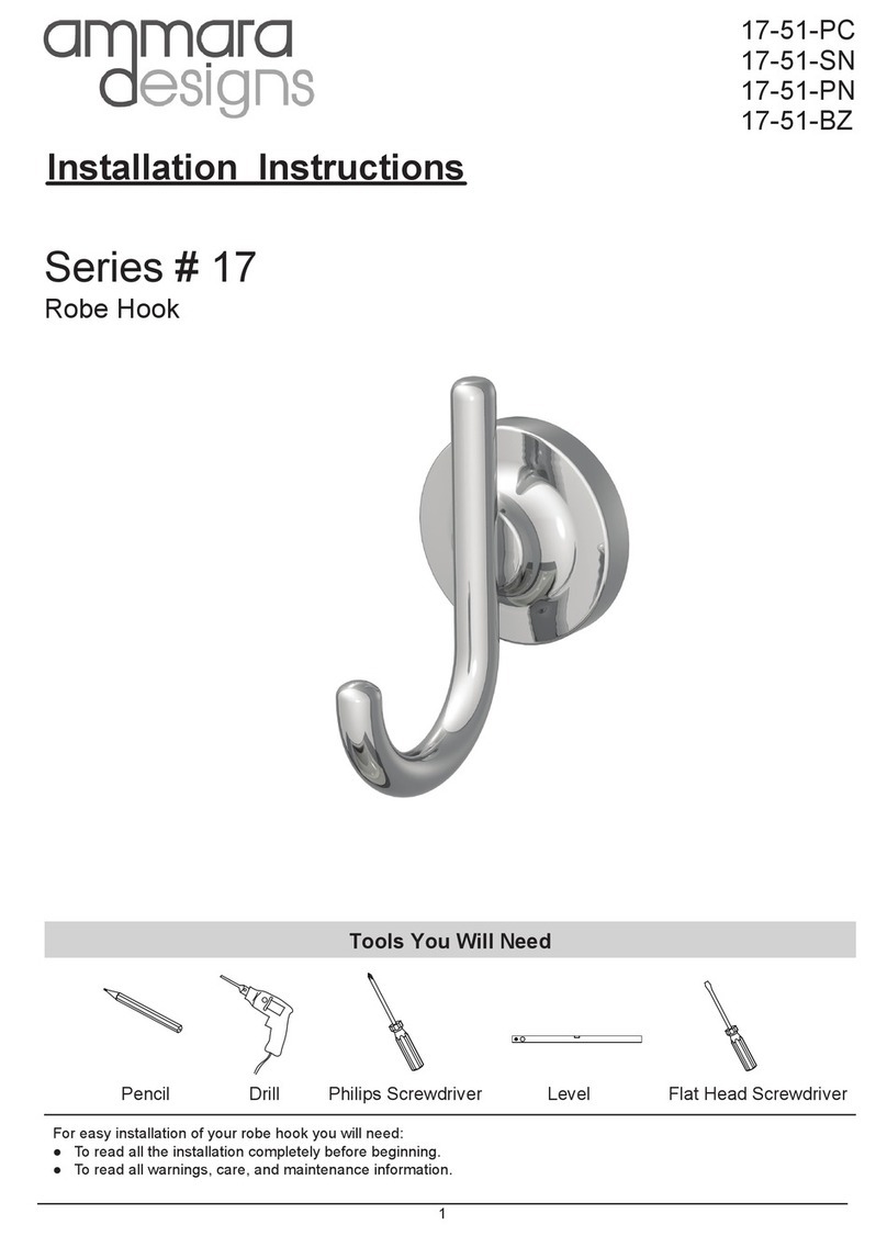 Ammara Designs 17 Series installation instructions