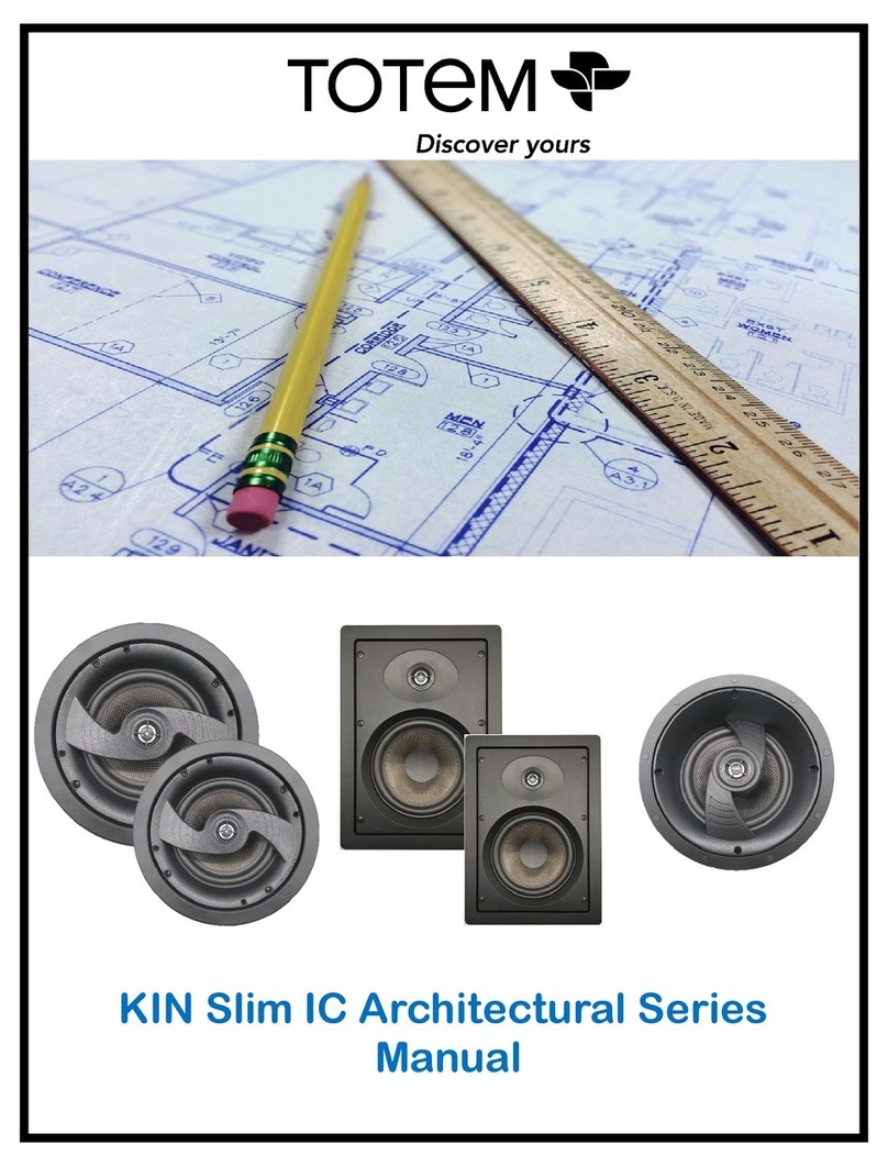 Totem KIN Slim IC Architectural Series manual