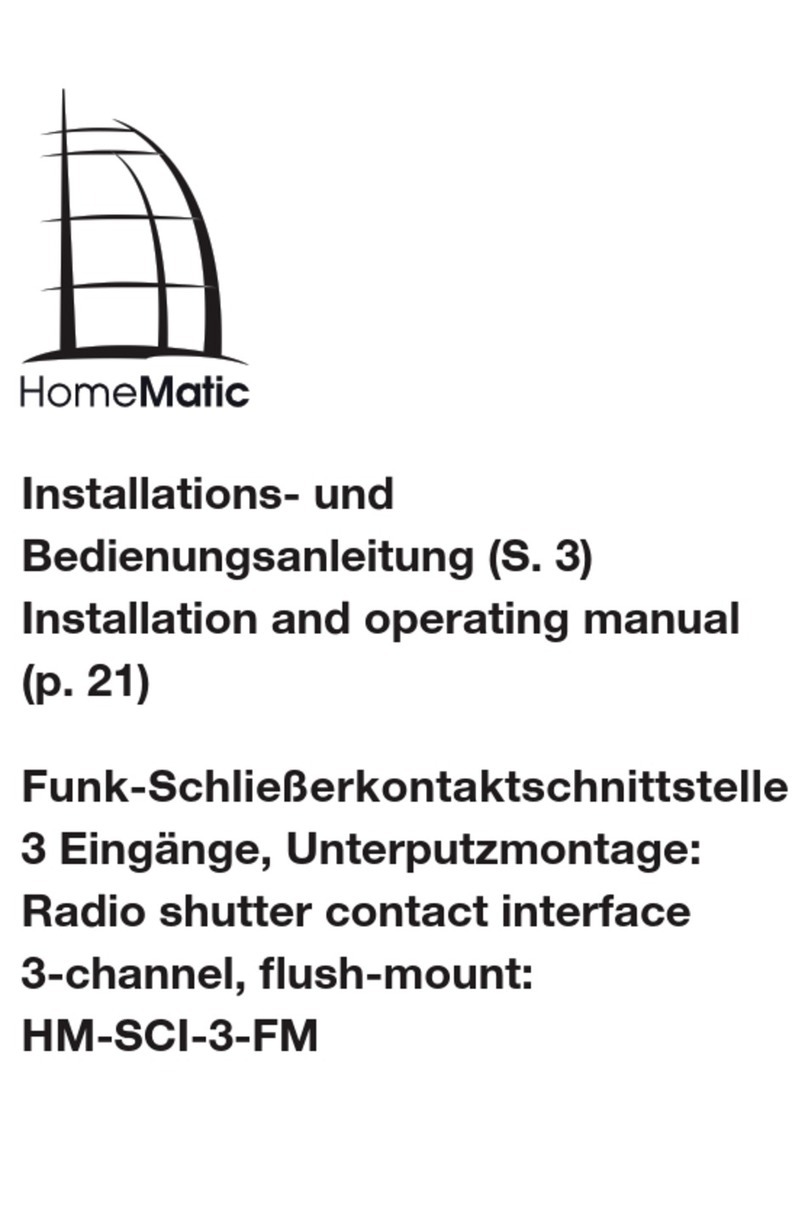 HomeMatic HM-SCI-3-FM User manual