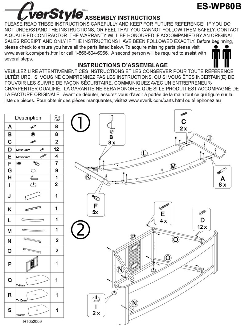 EverStyle ES-WP60B Assembly instructions