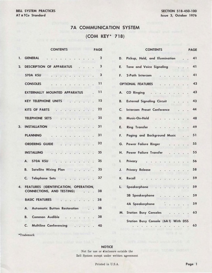 AT&T Bell System 7A manual