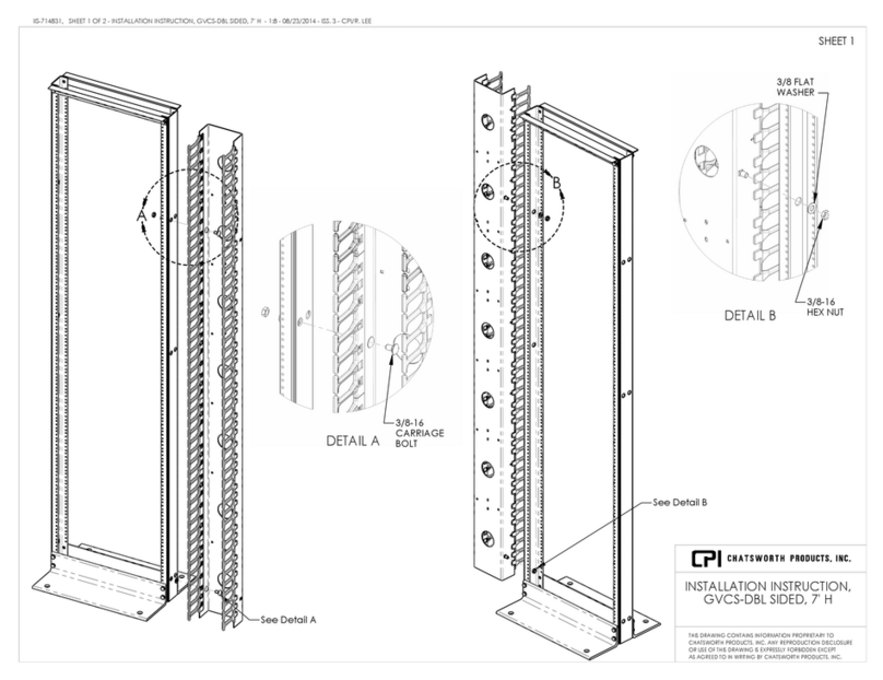 Chatsworth Products GVCS-DBL SIDED Installation instruction