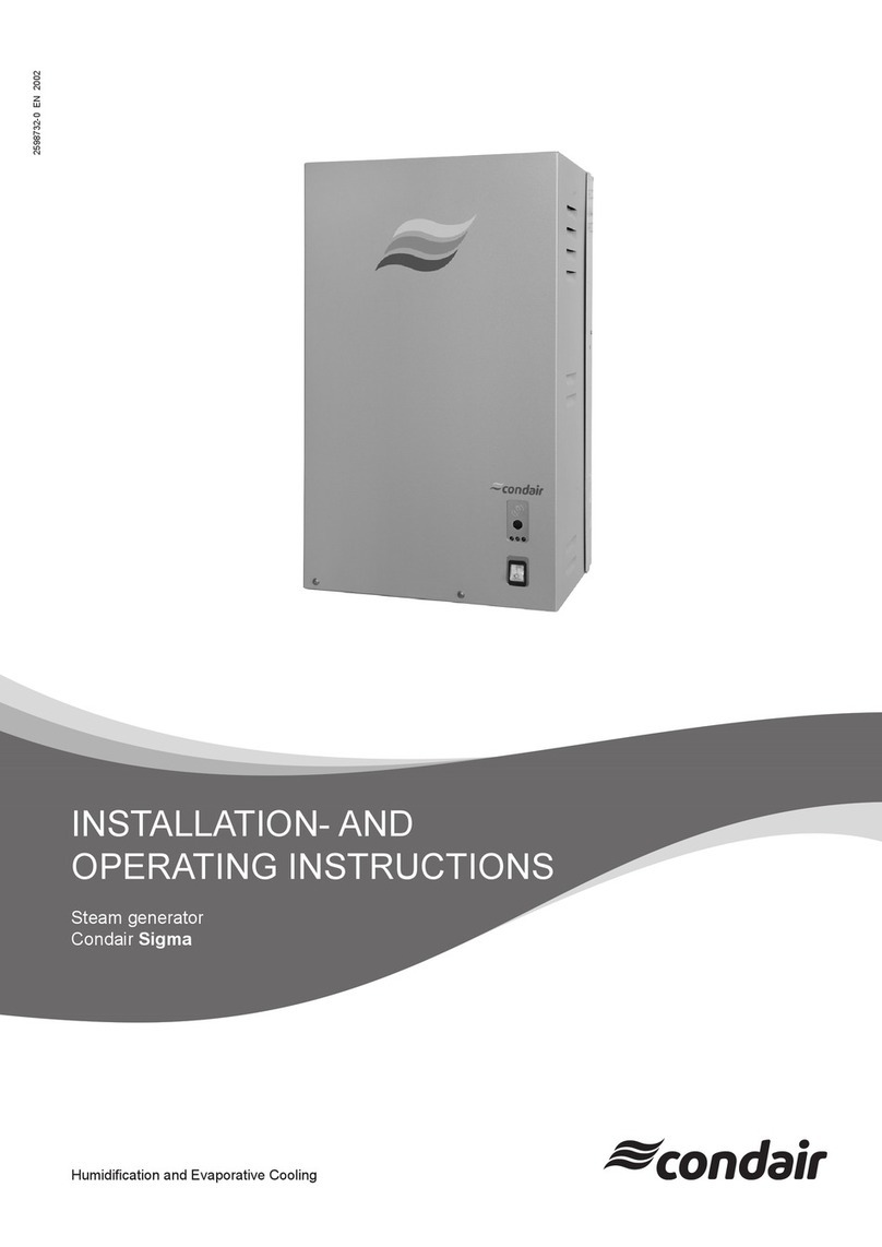 Condair Sigma Installation and operating instructions