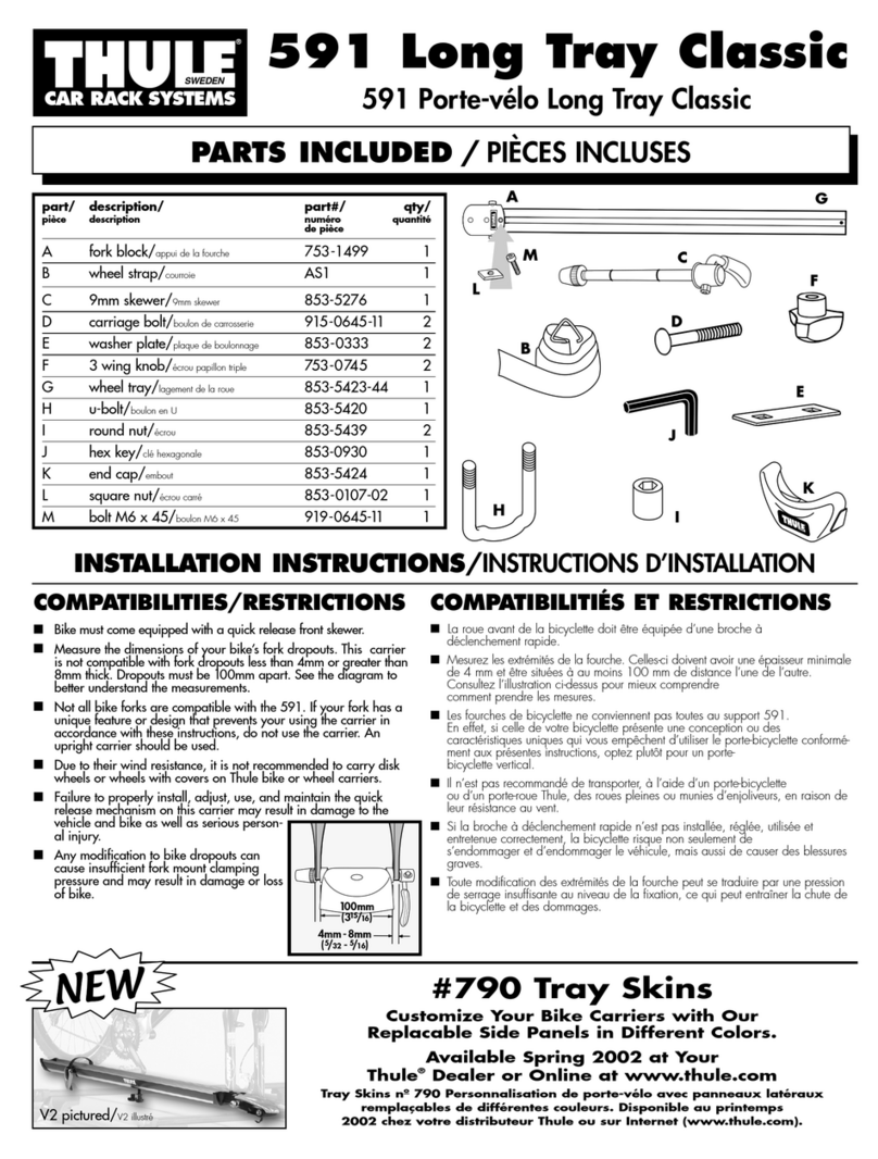 Thule 591 User manual