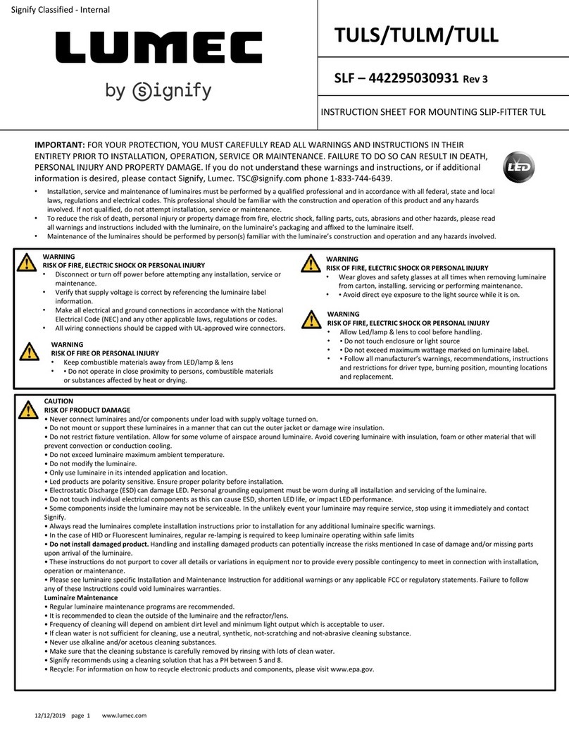 SIGNIFY Lumec TULS User manual