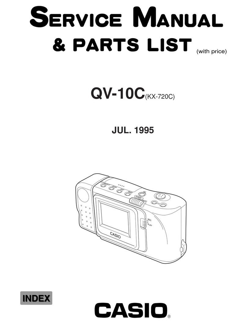 Casio QV-10C Installation and maintenance instructions