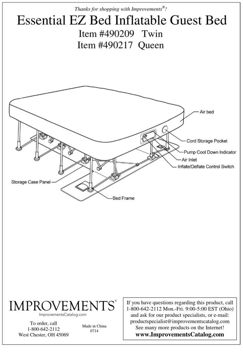 Improvements Essential EZ Bed 490209 instructions Improvements Essential EZ Bed 490209 instructions