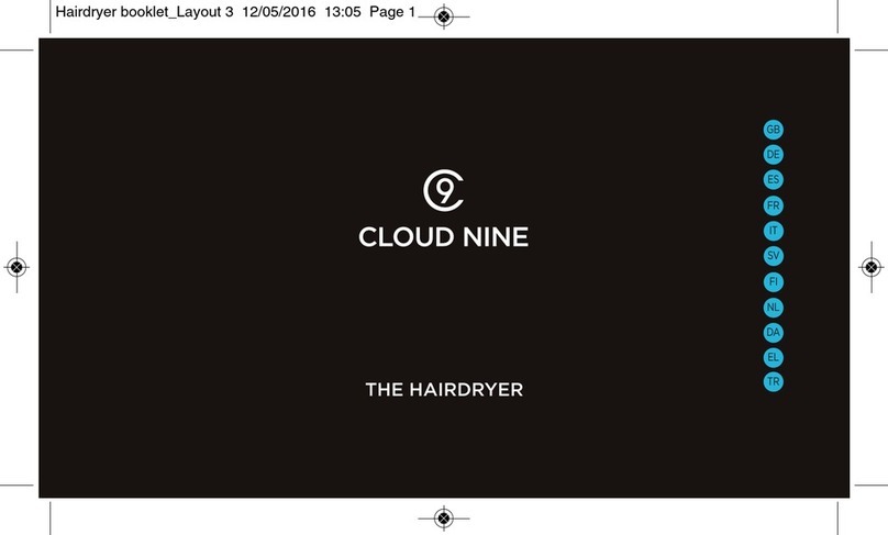 Cloud Nine THE HAIRDRYER Booklet