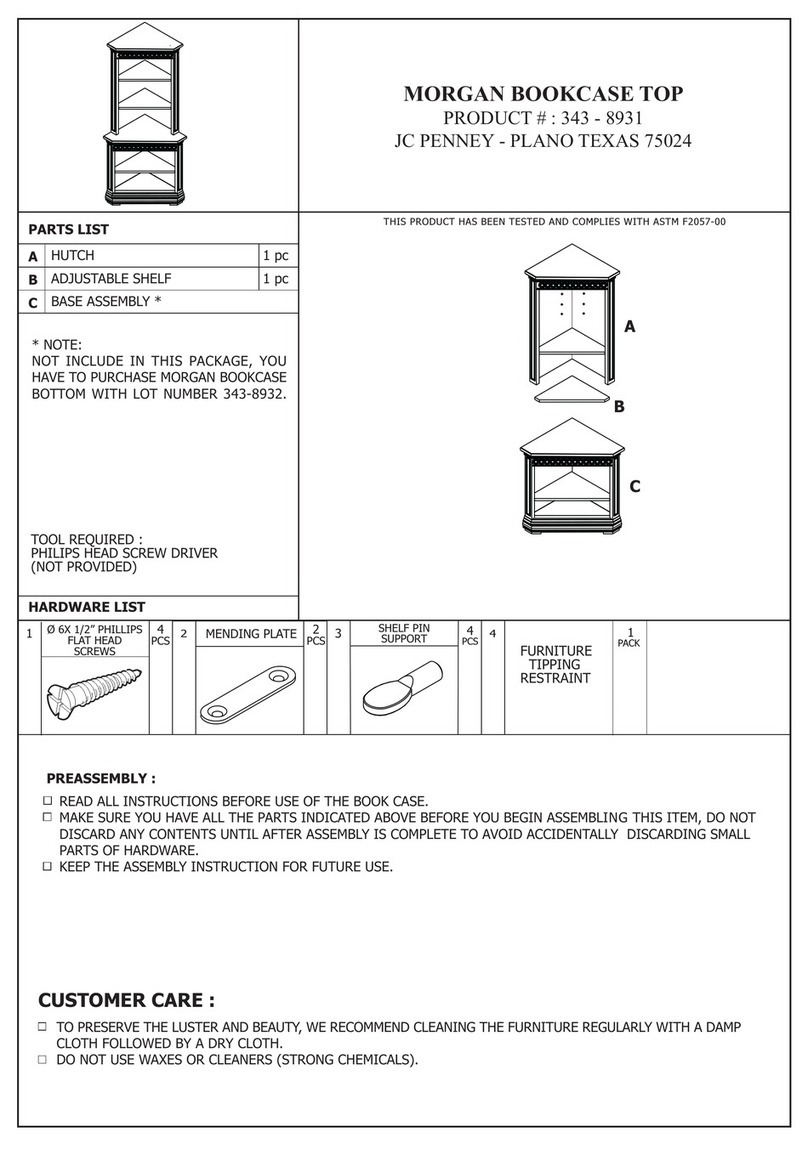 JC Penny 343-8931 Assembly instructions JC Penny 343-8931 Assembly instructions