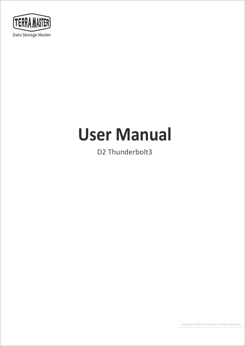 TerraMaster D2 Thunderbolt3 User manual