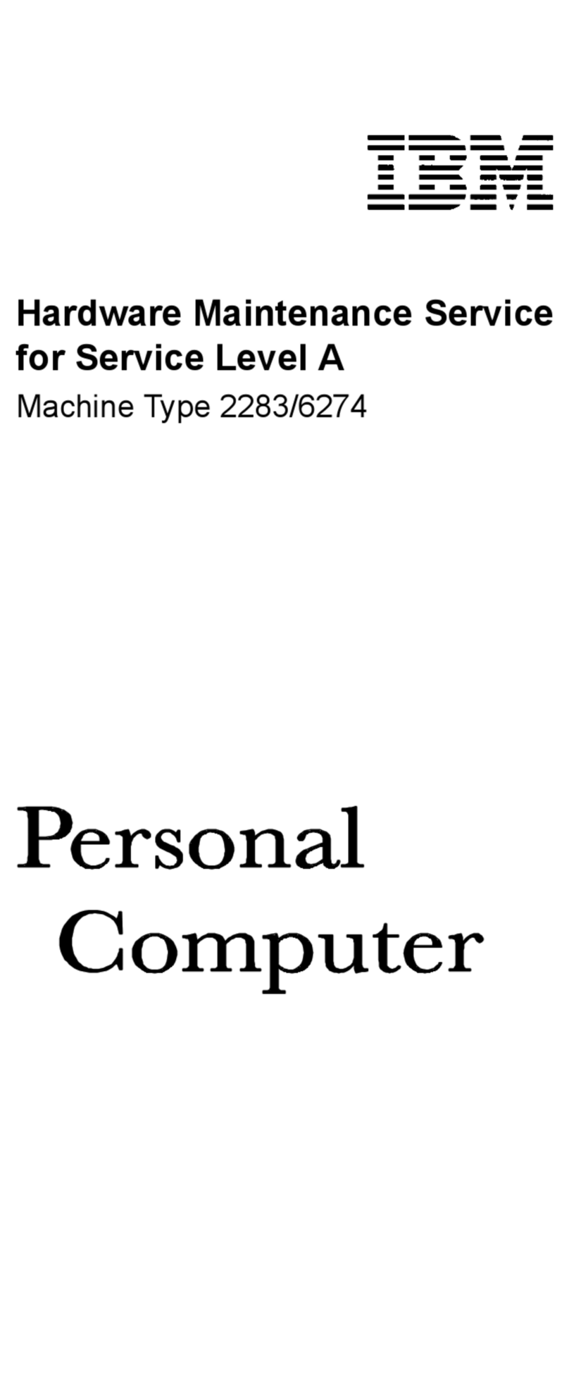 IBM 2283 Owner's manual IBM 2283 Owner's manual