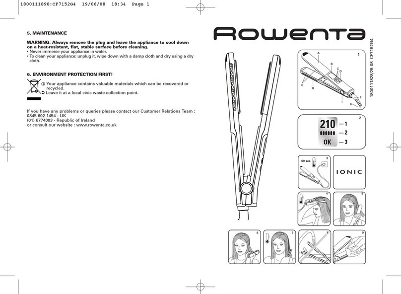 Rowenta CF7152G4 quick guide