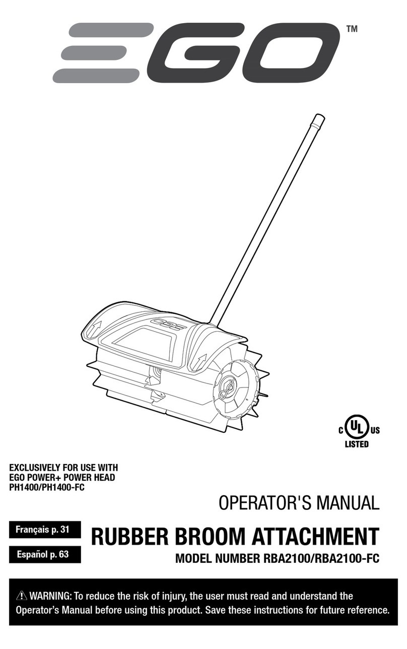 EGO RBA2100 Operator's manual