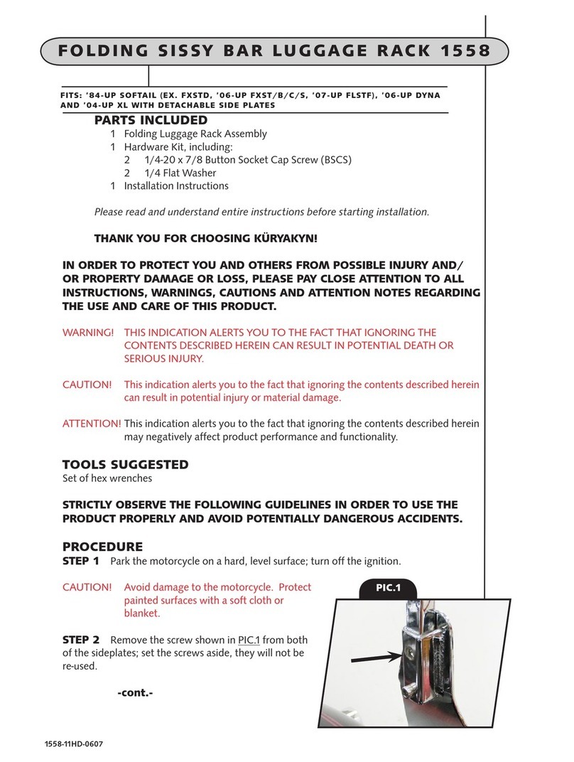 Kuryakyn 1558 User manual