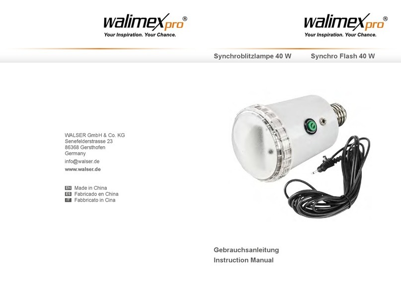 WalimeXPro Synchro Flash 40 W instruction manual