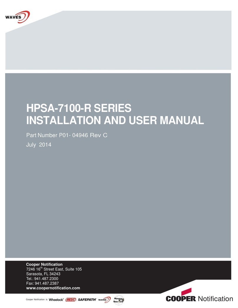 Waves HPSA-7100-R Series Installation and user manual