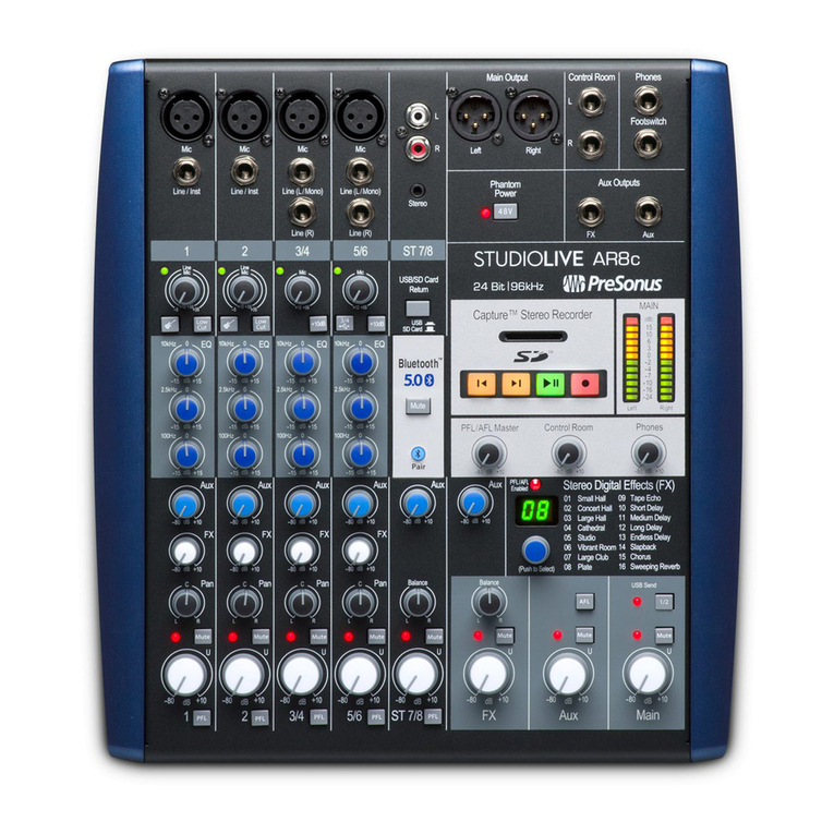PRESONUS StudioLive ARc Series User manual