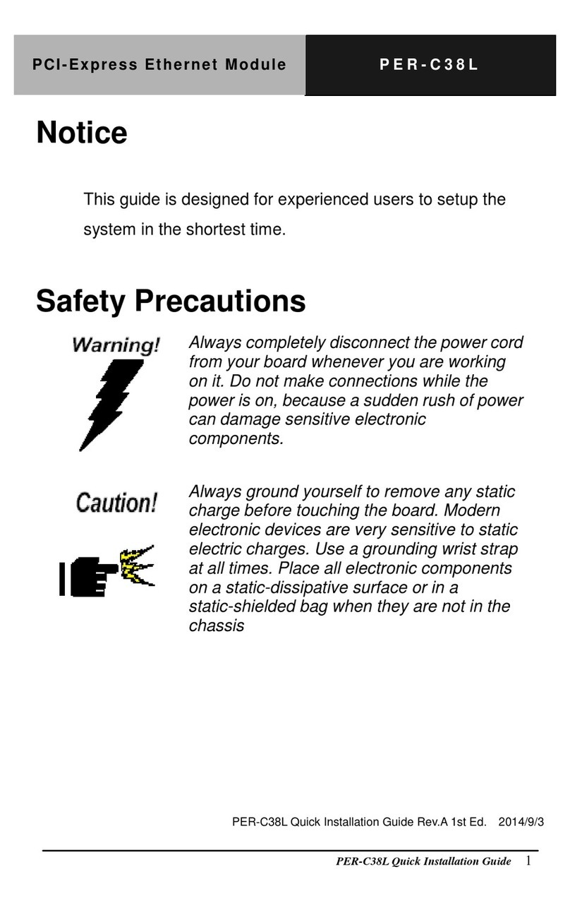 Aaeon PER-C38L User manual