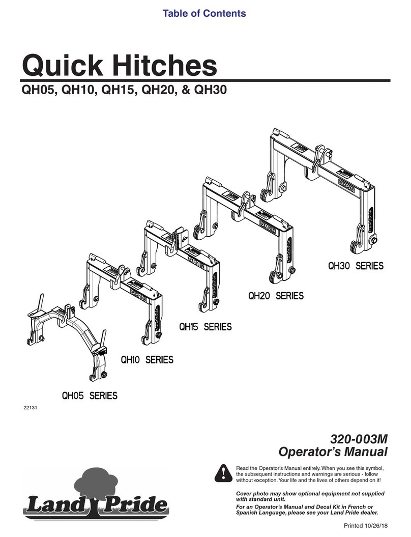 Land Pride QH05 Series Operator's manual Land Pride QH05 Series Operator's manual
