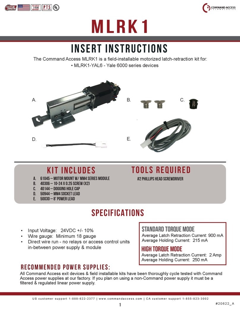 Command access MLRK1 Series User manual