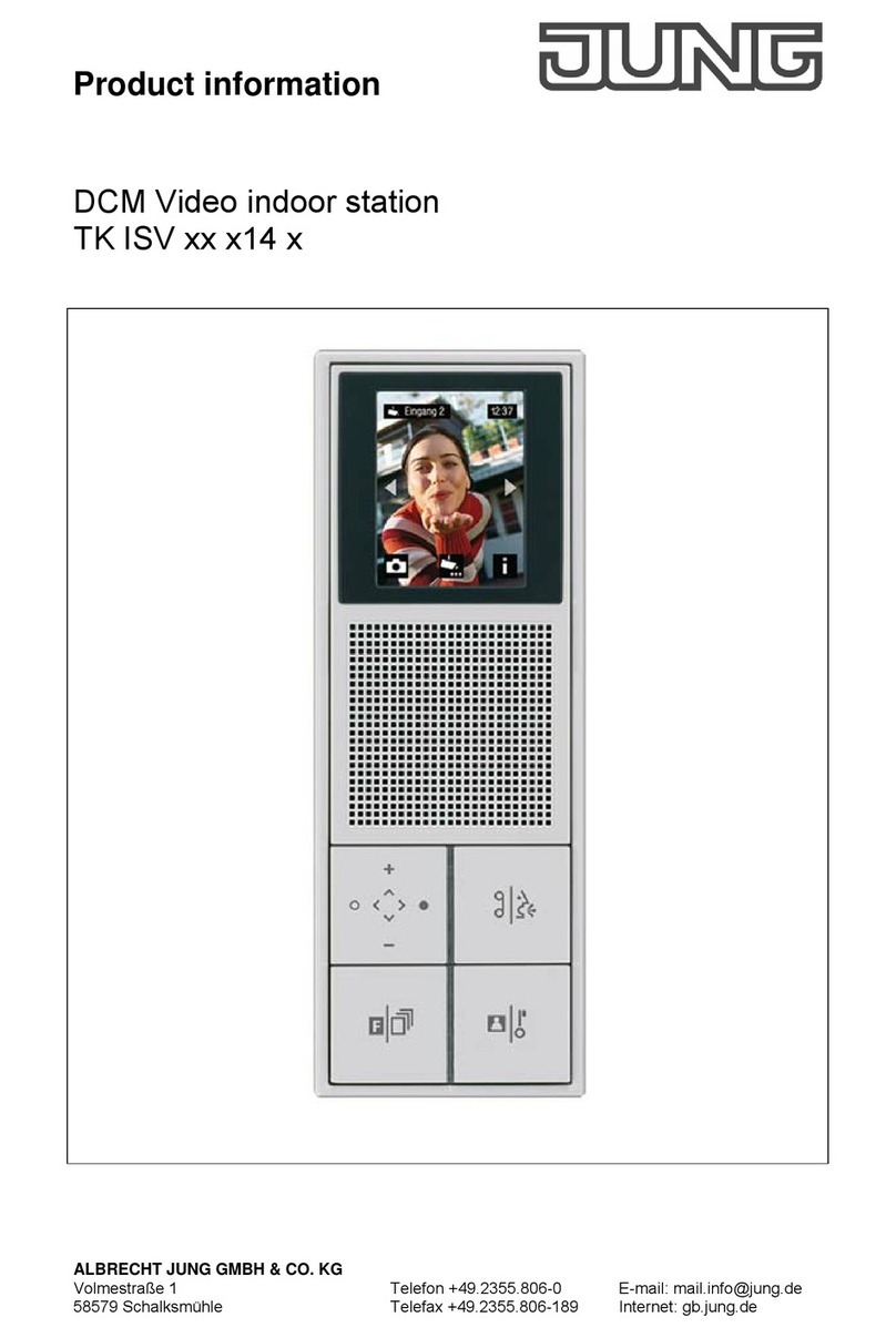 Jung TK ISV 14 Series Product information